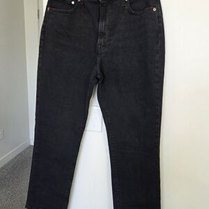 New H&M Women's Black Mom Jeans